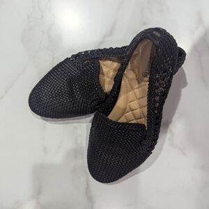Birdies Hand Woven Vegan Leather Flats Sz 9